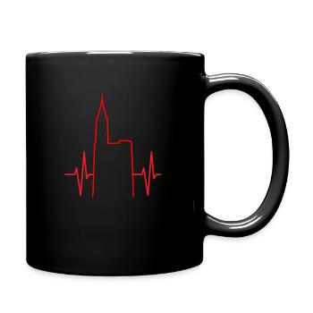 Cardio Strasbourg #tshirtalsace - Tasse einfarbig - Schwarz - Rechts