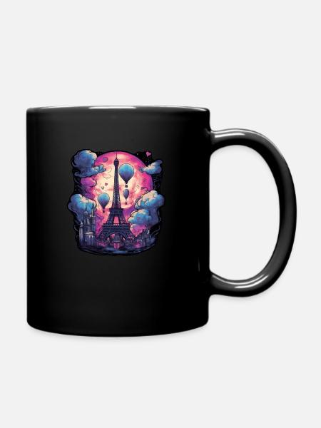 Romantique Tour Eiffel - Mug uni - noir
