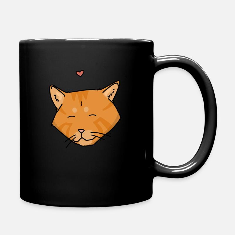 Cute orange cat - Tasse einfarbig - Schwarz