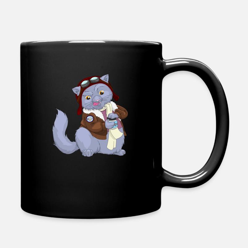 Mr. Pilot - Full Colour Mug - black