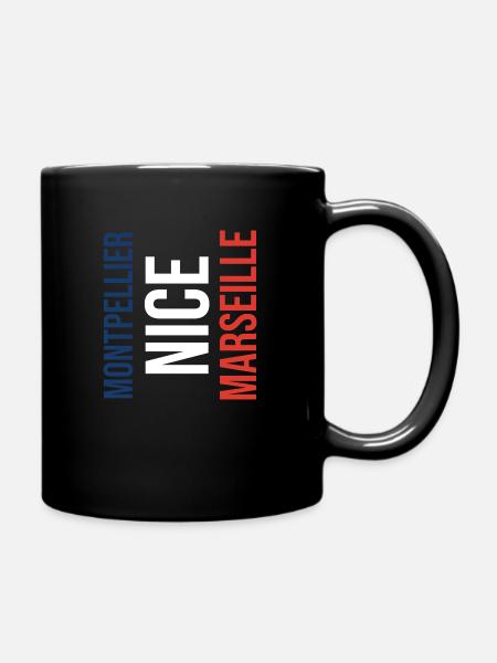 Montpellier Nizza oder Marseille? - Tasse einfarbig - Schwarz