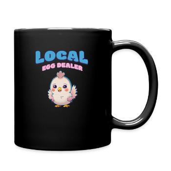 local egg dealer chicken - Full Colour Mug - black - Right