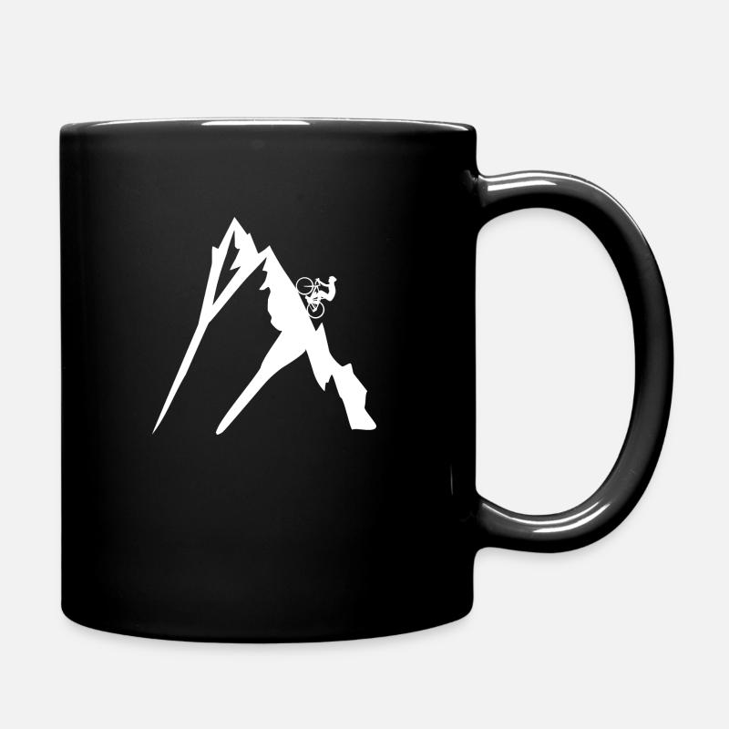 Mountainbiker - Tasse einfarbig - Schwarz