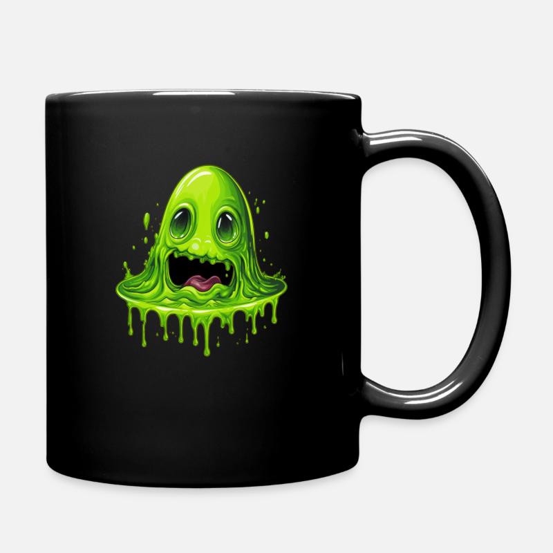 Green Slime Monster - Full Colour Mug - black