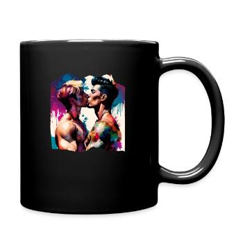 Pusu est - Mug uni - noir - Droite