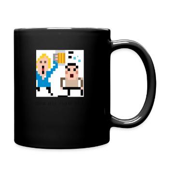 Drink Beer - Tasse einfarbig - Schwarz - Rechts
