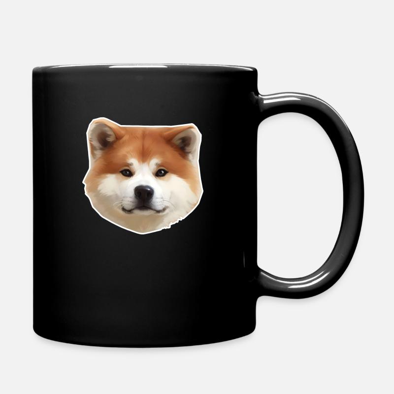 Akita Inu - Tasse einfarbig - Schwarz