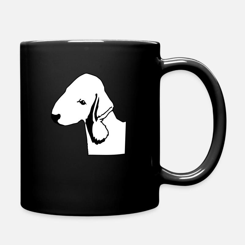 Bedlington Terrier - Tasse einfarbig - Schwarz
