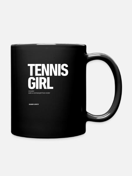 TENNIS GIRL - Tasse einfarbig - Schwarz