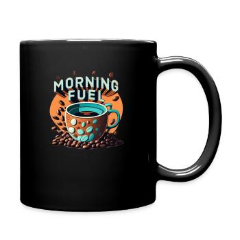 Carburant du matin - Mug uni - noir - Droite