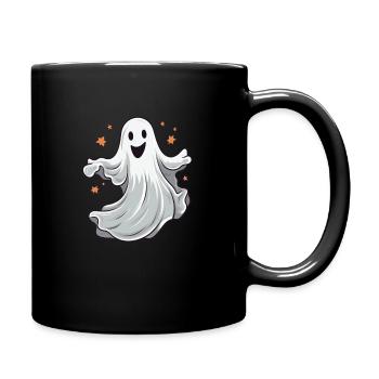 Friendly little ghost - Full Colour Mug - black - Right