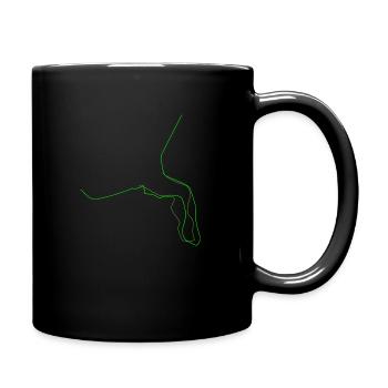 CHEVAL DE HAUT EN BAS - Mug uni - noir - Droite