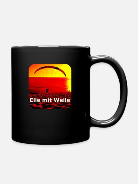 Eile mit weile - Mug uni - noir