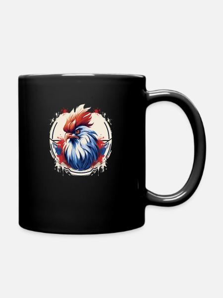 Tee shirt coq français - Mug uni - noir