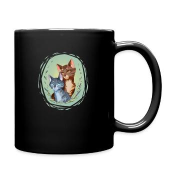 Plume de geai Jay Feather Leafpool Leaf Lake Cats - Mug uni - noir - Droite