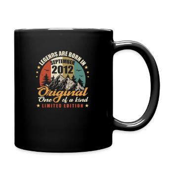 Légendes Sont Nées en Septembre 2012,Original 2012 - Mug uni - noir - Droite