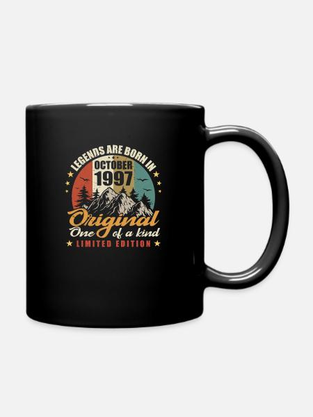 Légendes Sont Nées en Octobre 1997, Original 1997 - Mug uni - noir