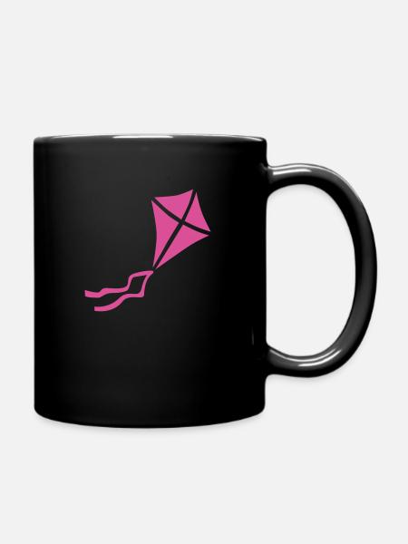 Lolass Drachen pink - Tasse einfarbig - Schwarz