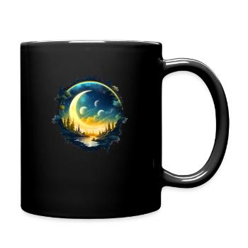 Lumière de la Lune - Mug uni - noir - Droite
