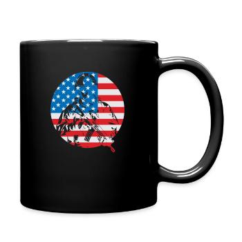 Army War Military Uniform Force Soldier Camouflage - Full Colour Mug - black - Right