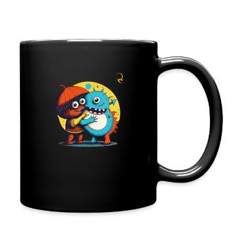 WIR SIND VERSCHIEDEN UND GLEICH - Tasse einfarbig - Schwarz - Rechts
