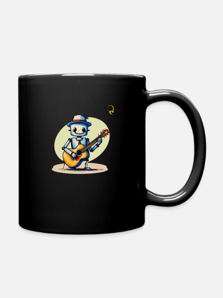 ROBOT AVEC GUITARE - Mug uni - noir