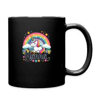 Hanna Einhorn - Tasse einfarbig - Schwarz - Rechts