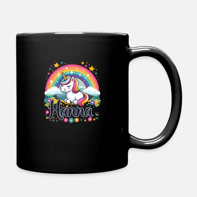 Hanna Einhorn - Tasse einfarbig - Schwarz