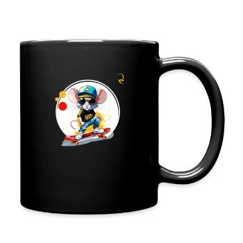 MODERN MOUSE - Full Colour Mug - black - Right