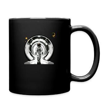 DIE ZUKUNFT ERREICHEN - Tasse einfarbig - Schwarz - Rechts
