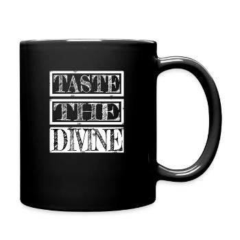 saveurs exotiques présentent le plaisir de la nourriture blagues de fête - Mug uni - noir - Droite