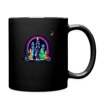 THE COLOR OF CHESS - Full Colour Mug - black - Right