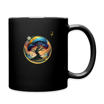 BAUM DES LEBENS UND DER WELT - Tasse einfarbig - Schwarz - Rechts