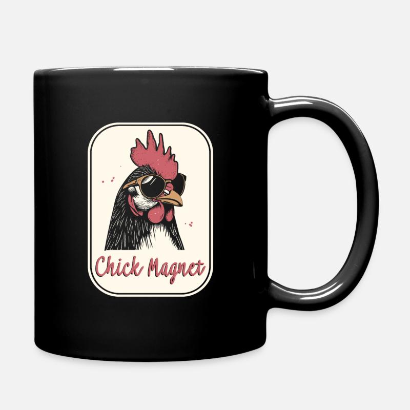 Aimant poussin - Mug uni - noir