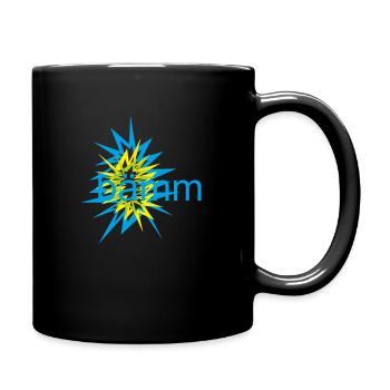 bämm Knaller Volltreffer Ausbruch Karneval - Tasse einfarbig - Schwarz - Rechts