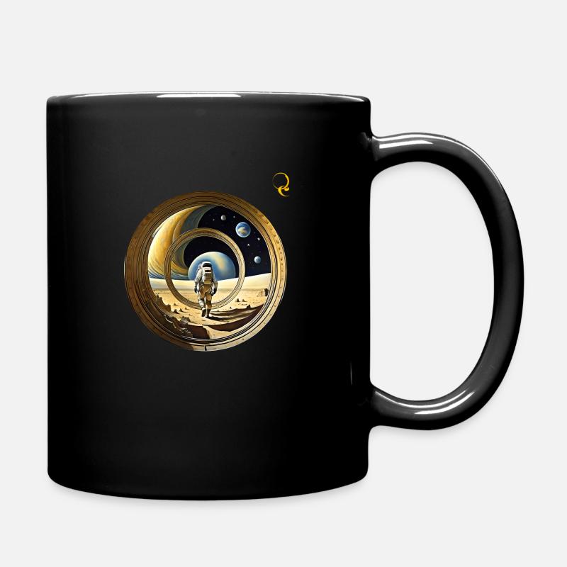 FENSTER ZUM WELTRAUM - Tasse einfarbig - Schwarz