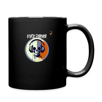 IMMER MUSIK - Tasse einfarbig - Schwarz - Rechts