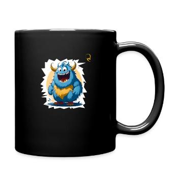 GLÜCKLICHES MONSTER - Tasse einfarbig - Schwarz - Rechts