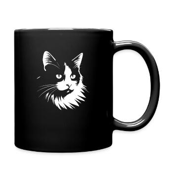 Cat, cat motif - Full Colour Mug - black - Right