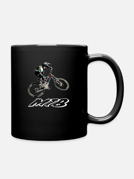 MTB MTB Downhill - Tasse einfarbig - Schwarz