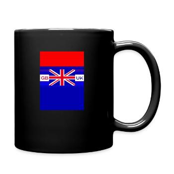 Union Jack Flag - Full Colour Mug - black - Right
