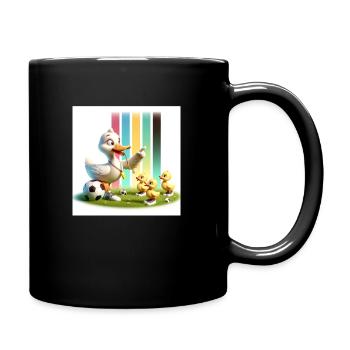 Quacky duckling soccer school - Full Colour Mug - black - Right