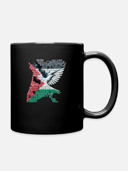 Palestine libre | Oiseau de la liberté - Mug uni - noir