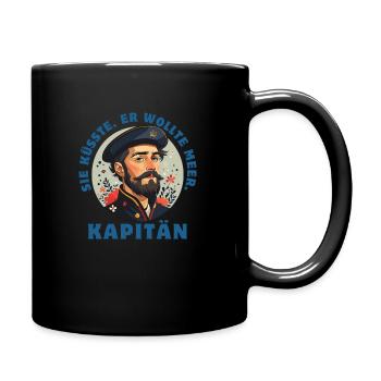 Capitaine Maritime Dicton Voile Mer - Mug uni - noir - Droite