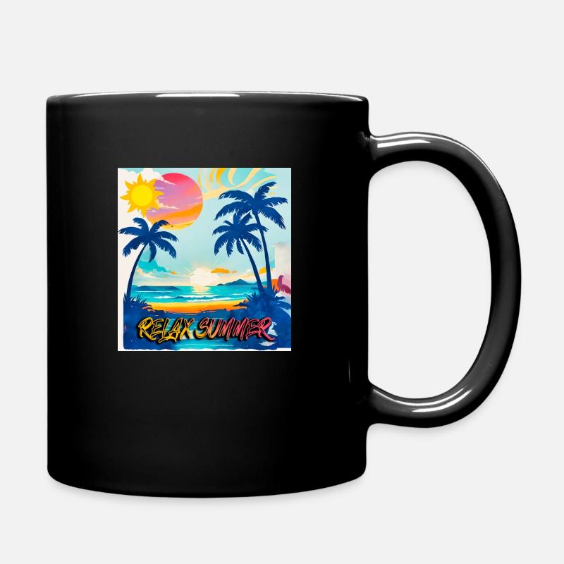 RELAX SUMMER - Mug uni - noir