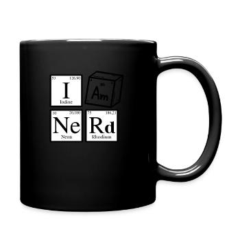 Ich bin ein Nerd - Tasse einfarbig - Schwarz - Rechts