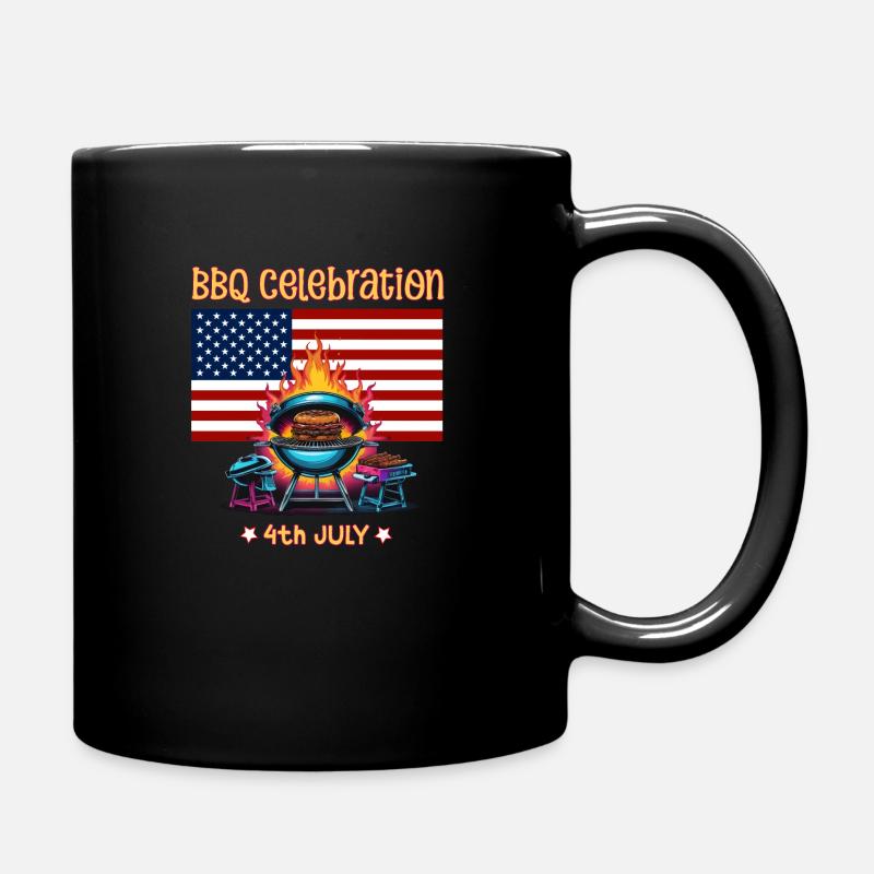 Célébration du barbecue le 4 juillet - Mug uni - noir