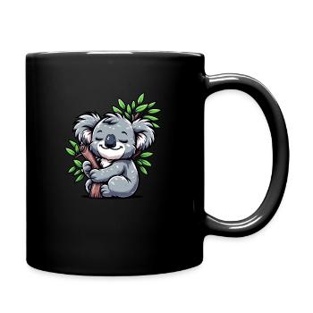 Koala - Tasse einfarbig - Schwarz - Rechts