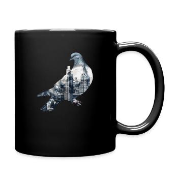 pigeon pigeon bird pigeon fancier flying - Full Colour Mug - black - Right