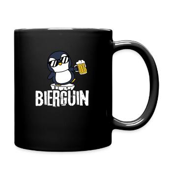 Bierguin Penguin Biertrinken Trinken Hopfen Saufen - Mug uni - noir - Droite